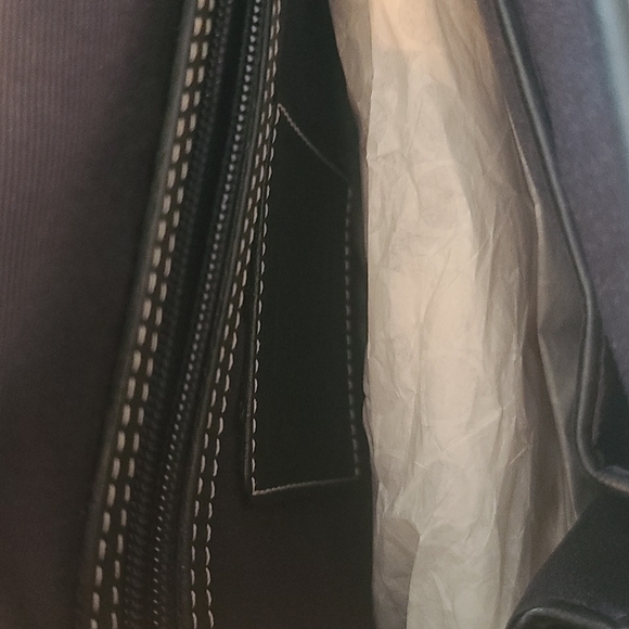 Vintage with Tags!! Coach Stunning Black Signature Saddle Bag!!! - Picture 9 of 14